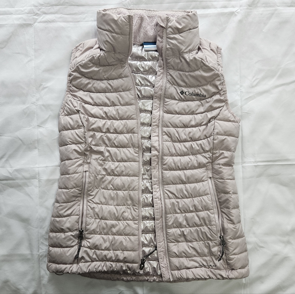 Columbia Omni Heat Vest Womens S Purple Full Zip Thermal Reflective Lining - Picture 4 of 13